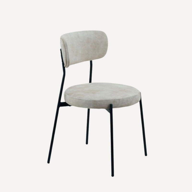 x2 Stackable Glenn Velvet Dining Chairs - Dendo Design