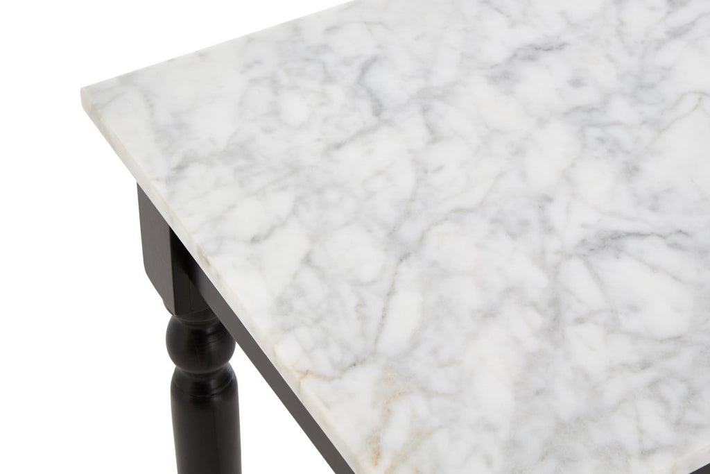 Henleyia Black Frame Marble Console Table - Dendo Design