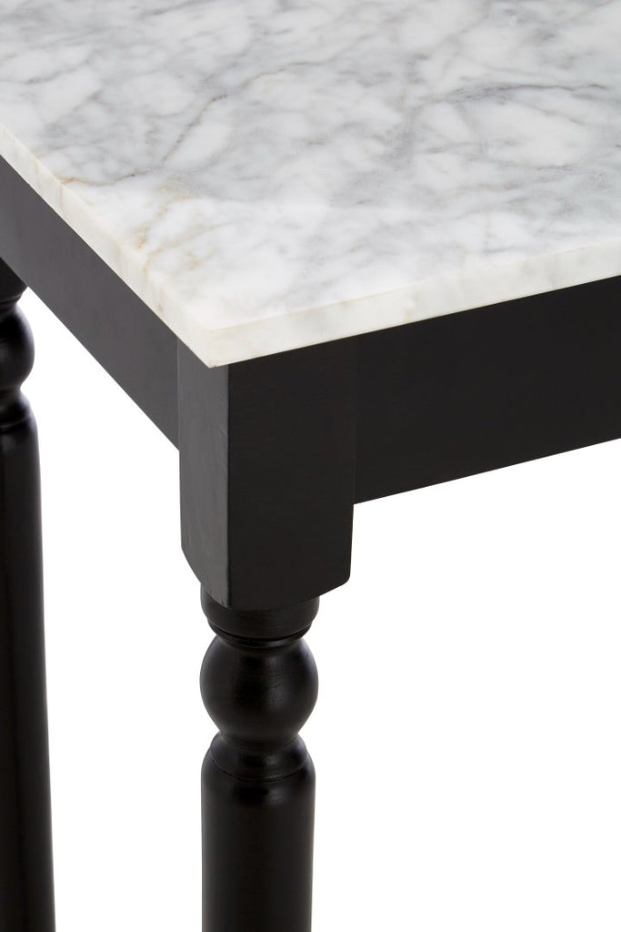 Henleyia Black Frame Marble Console Table - Dendo Design