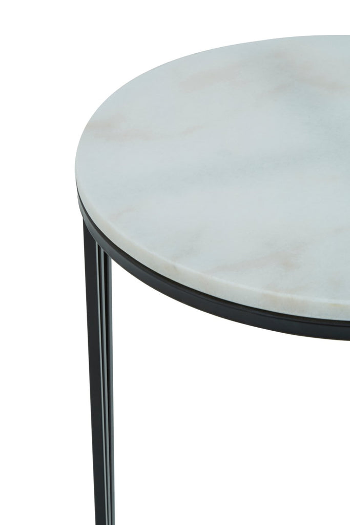 Arcanora Round Marble Side Table - Dendo Design