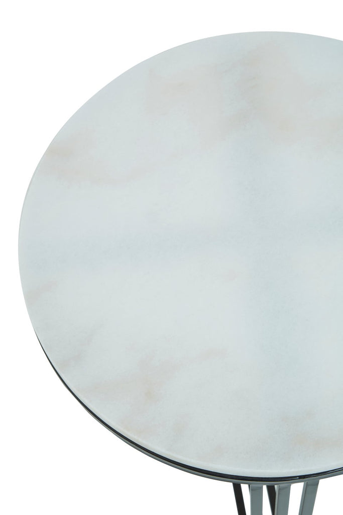 Arcanora Round Marble Side Table - Dendo Design