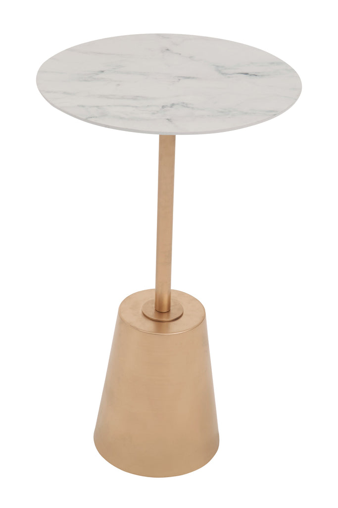 Avolia Marble Effect Side Table - Dendo Design