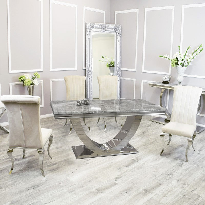 Arial Marble Dining Table - Dendo Design