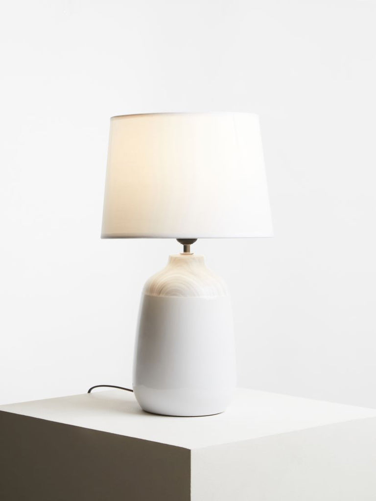 Wenitus White Ceramic Table Lamp - Dendo Design