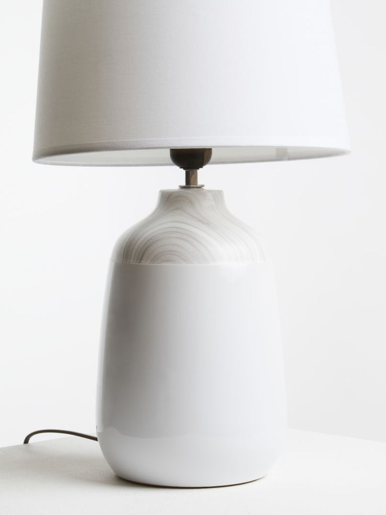 Wenitus White Ceramic Table Lamp - Dendo Design