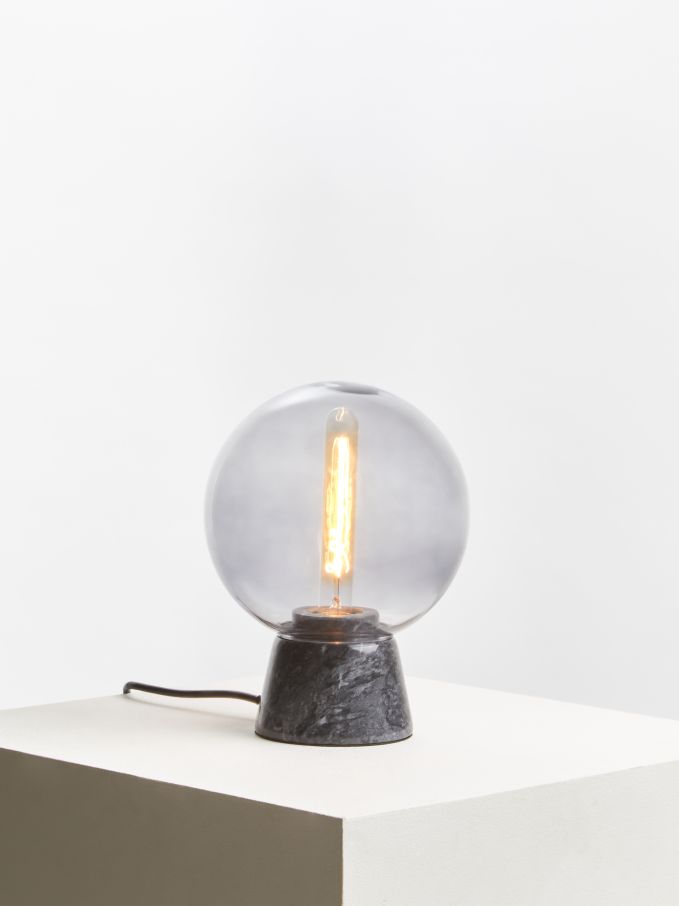 Lamoree Globe Lamp with Black Marble Base - Dendo Design