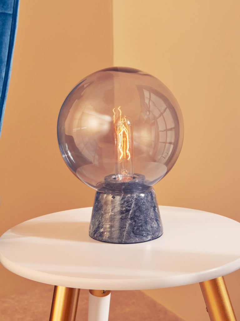 Lamoree Globe Lamp with Black Marble Base - Dendo Design