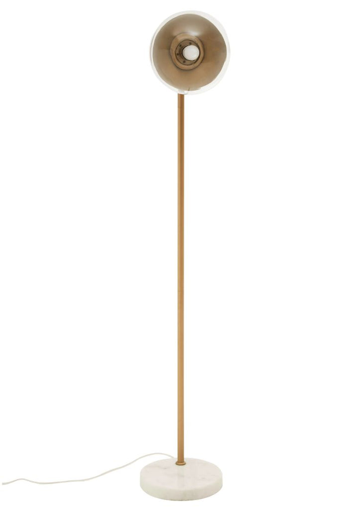 Revel Gold Finish Metal Floor Lamp - Dendo Design