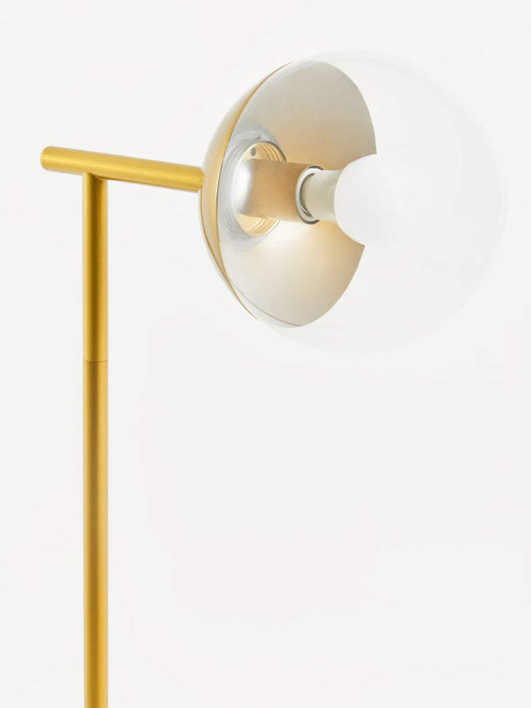 Revel Gold Finish Metal Floor Lamp - Dendo Design