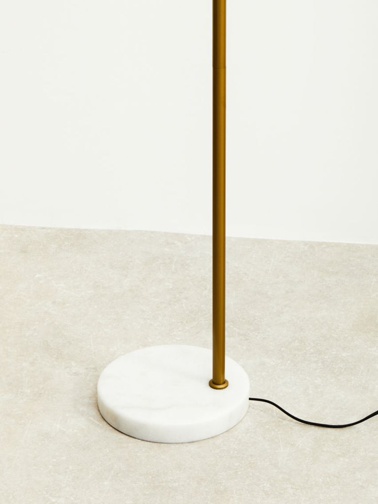 Revel Gold Finish Metal Floor Lamp - Dendo Design