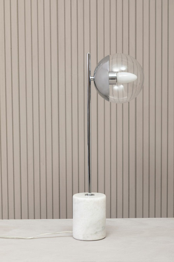 Revel Chrome Finish Table Lamp - Dendo Design