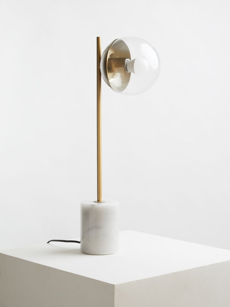 Revel Gold Finish Metal Table Lamp - Dendo Design