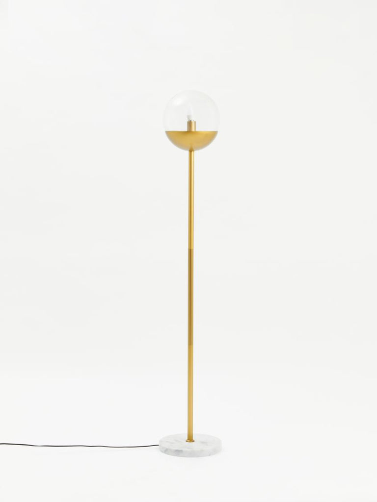 Revel Gold Finish Metal Floor Lamp - Dendo Design