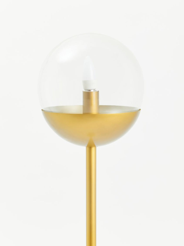 Revel Gold Finish Metal Floor Lamp - Dendo Design