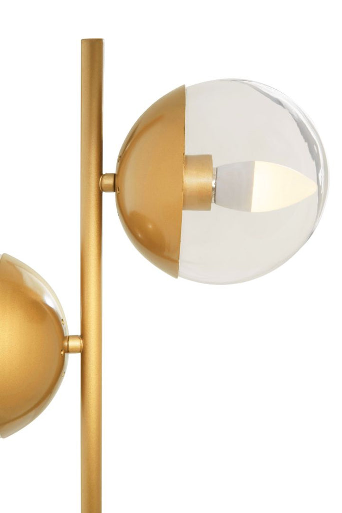 Revel Two Light Gold Finish Table Lamp - Dendo Design