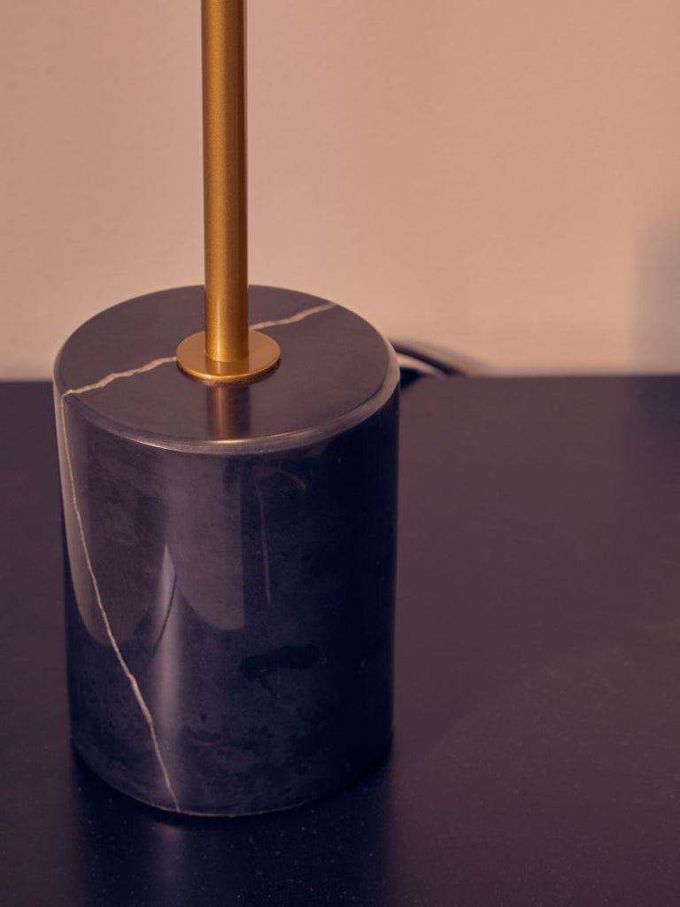 Revel Small Gold Finish Metal Table Lamp - Dendo Design