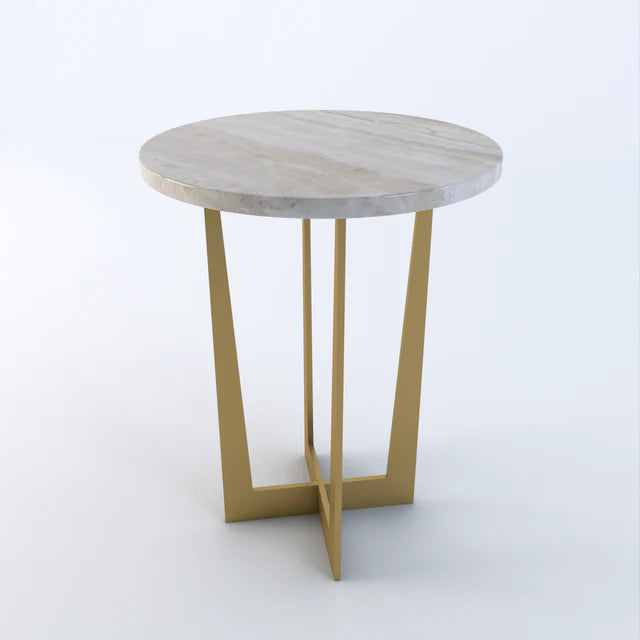 Apollo Marble Round Side Table - Dendo Design