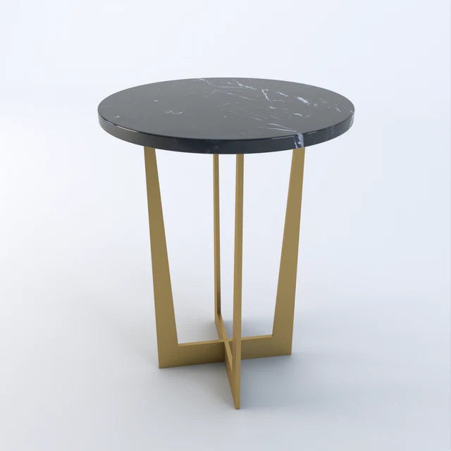Apollo Marble Round Side Table - Dendo Design