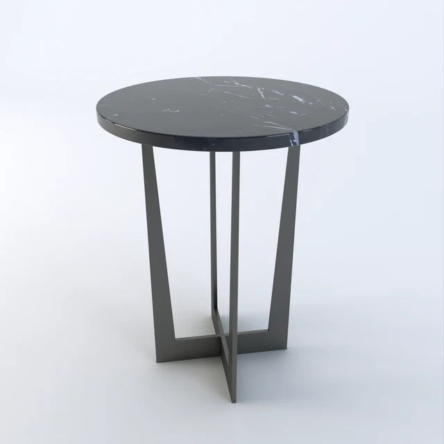 Apollo Marble Round Side Table - Dendo Design