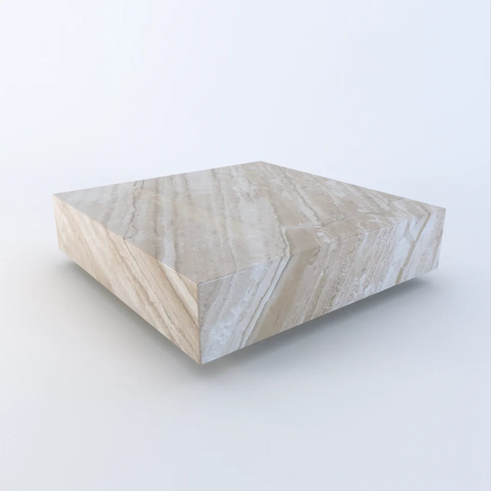 Athena Marble Square Coffee Table - Dendo Design