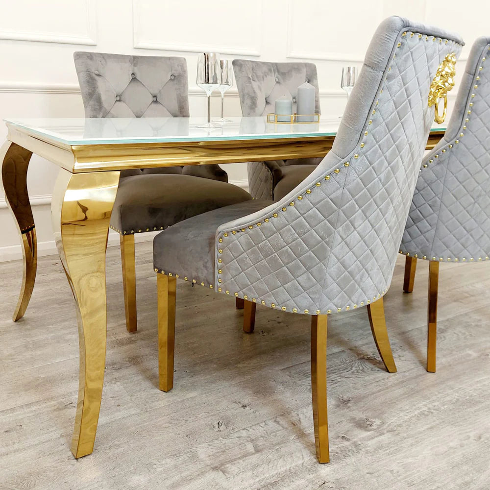 Bentley Gold Dining Chair - Dendo Design