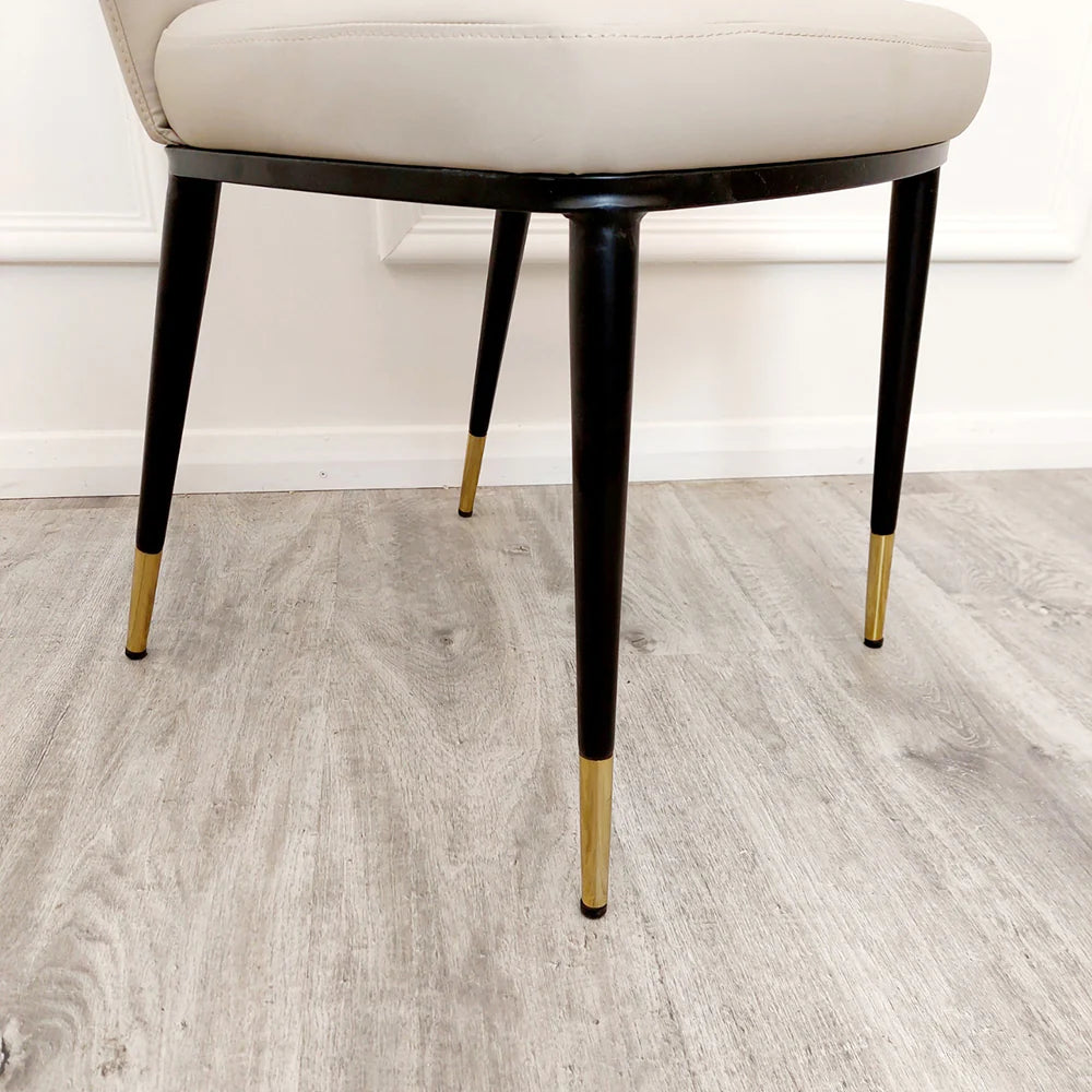Etta Leather Dining Chair - Dendo Design
