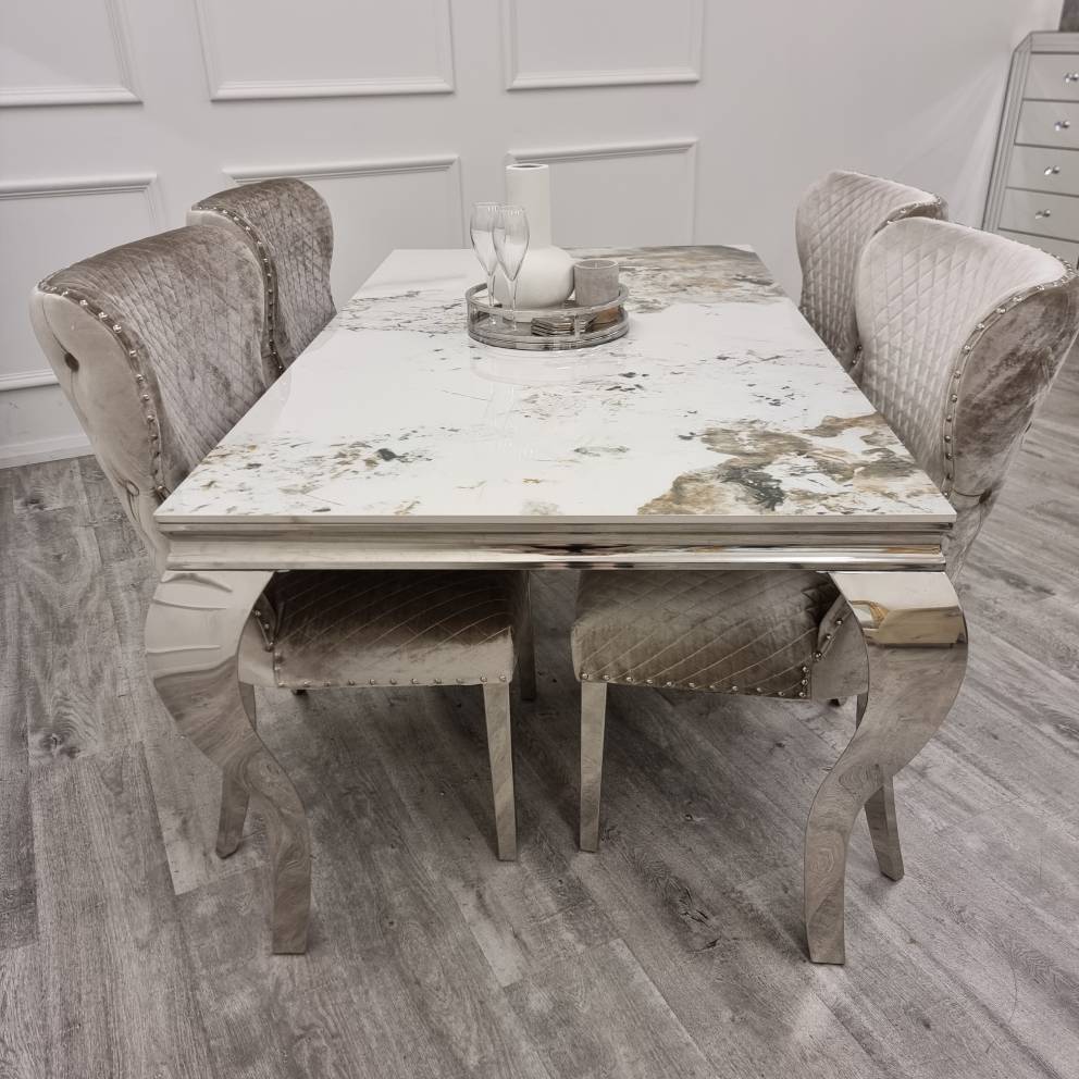 Louis Marble Dining Table - Dendo Design