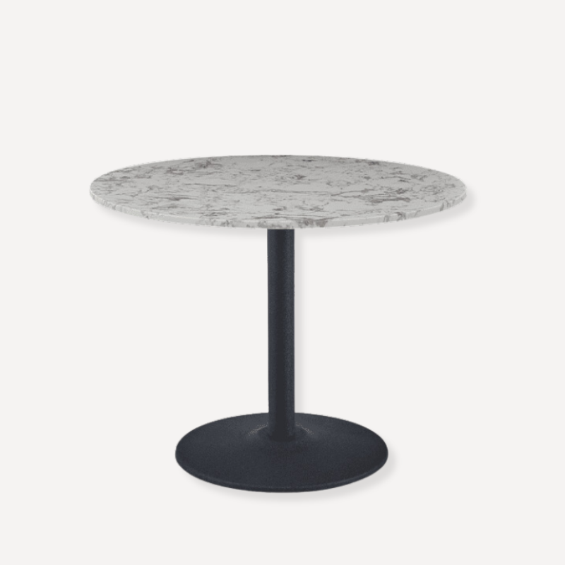 Milo Round Marble Dining Table- 100cm - Dendo Design