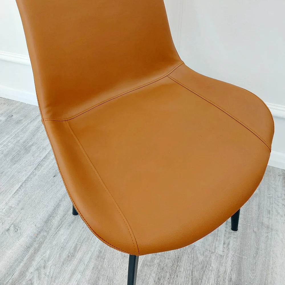 Remus Leather Dining Chair - Dendo Design