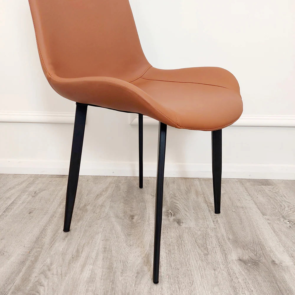 Remus Leather Dining Chair - Dendo Design