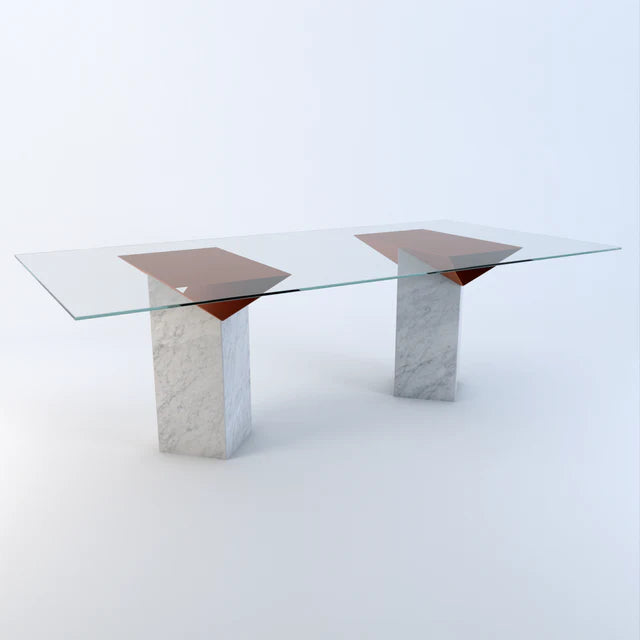 Triomphe Marble Dining Table - Dendo Design
