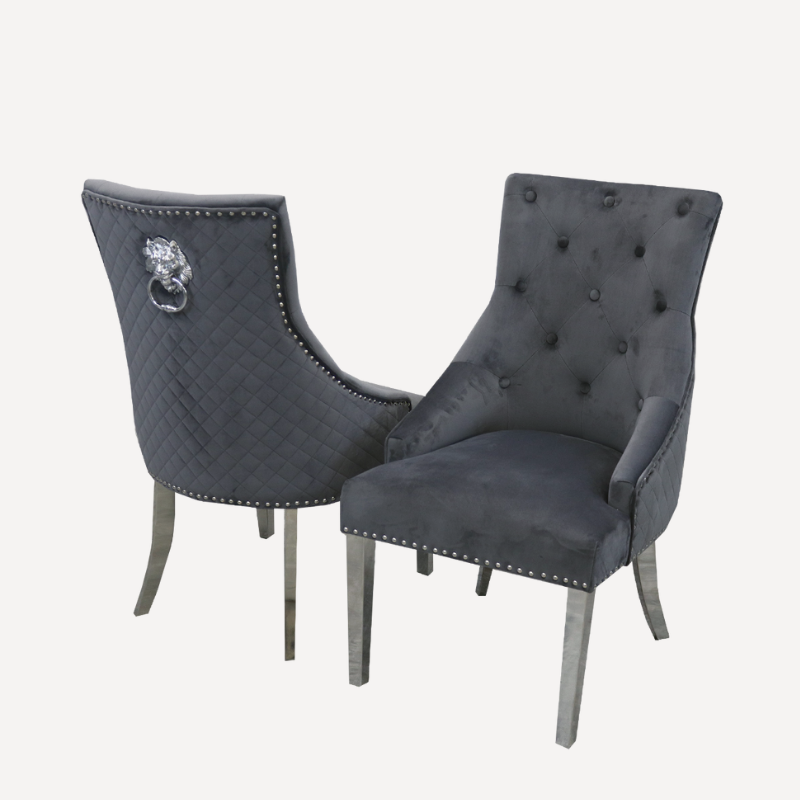 Bentley Chrome Dining Chair - Dendo Design
