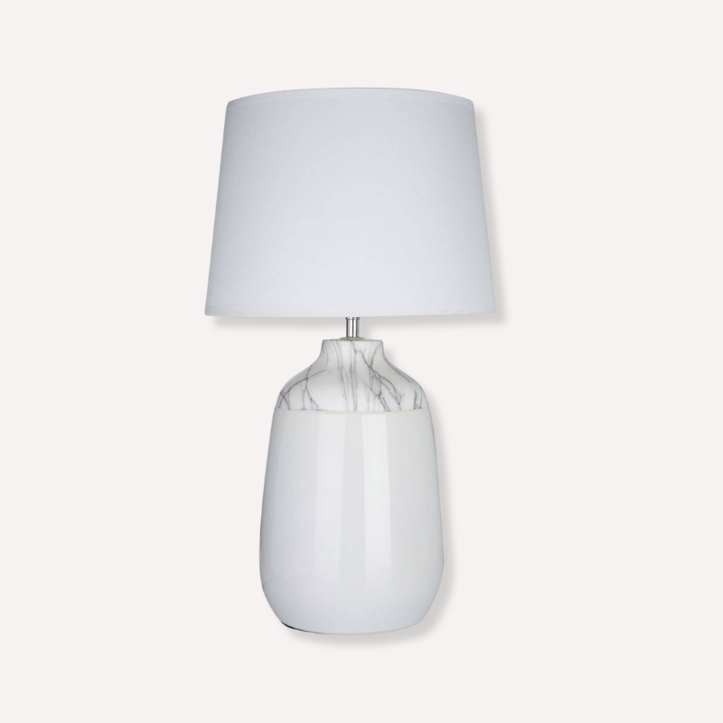 Wenitus White Ceramic Table Lamp - Dendo Design