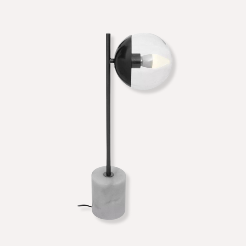 Revel Black Finish Metal Table Lamp - Dendo Design