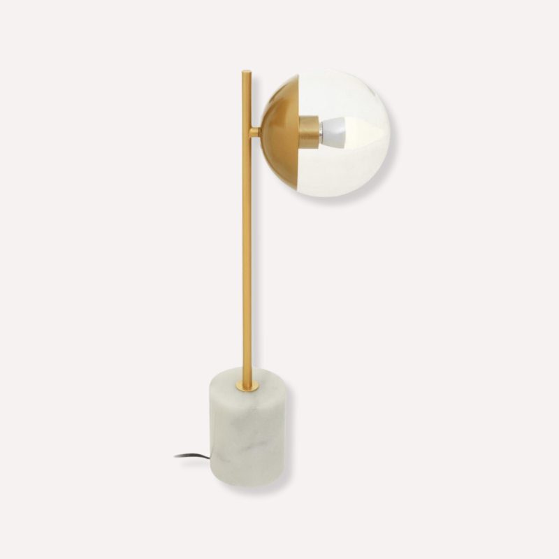 Revel Gold Finish Metal Table Lamp - Dendo Design