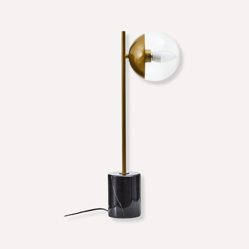 Revel Small Gold Finish Metal Table Lamp - Dendo Design