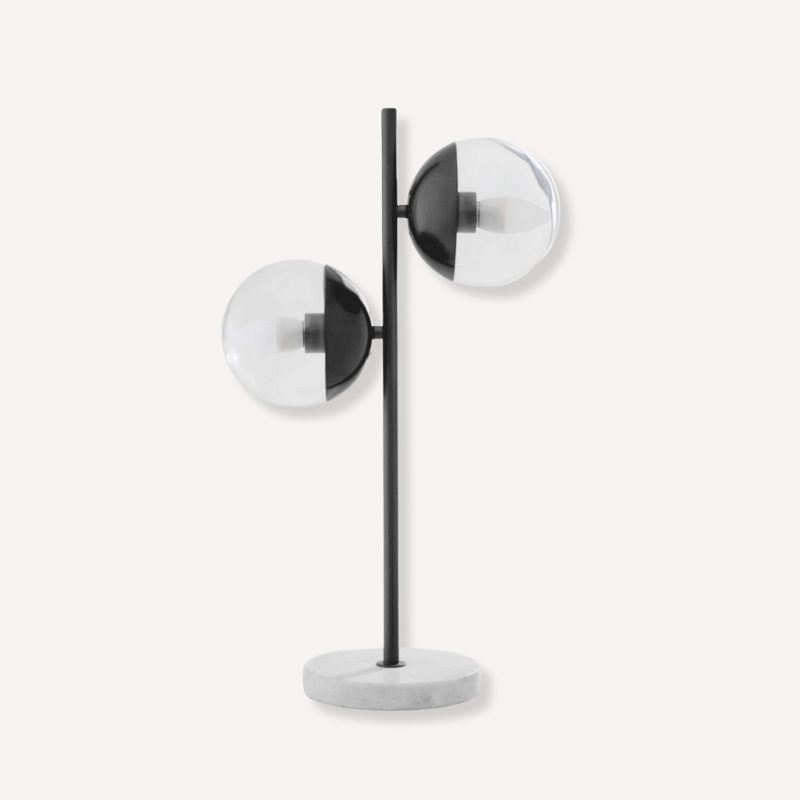 Revel Black Finish Metal Table Lamp - Dendo Design