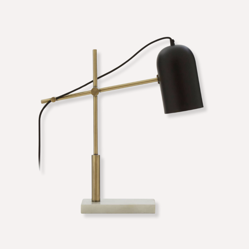 Equinox Black Shade Desk Lamp - Dendo Design