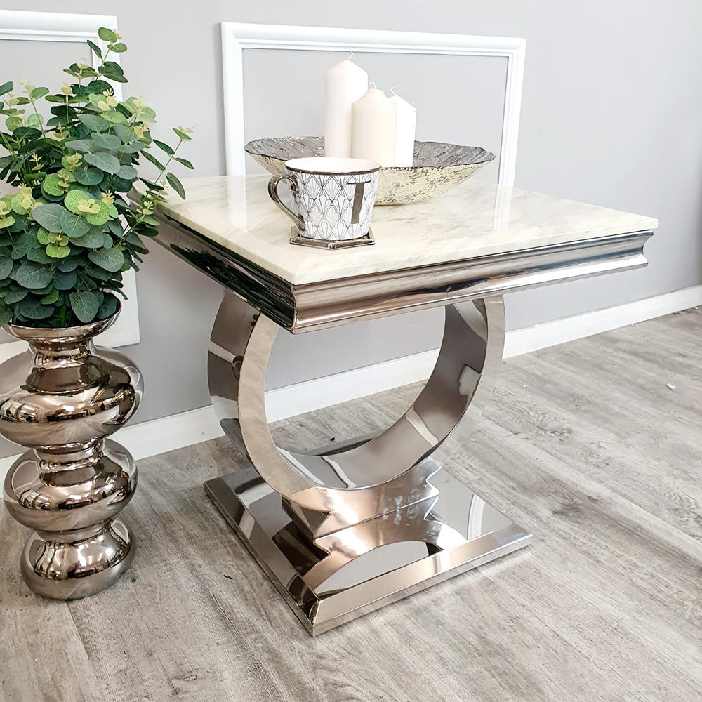 Arriana Marble Side Table - Dendo Design