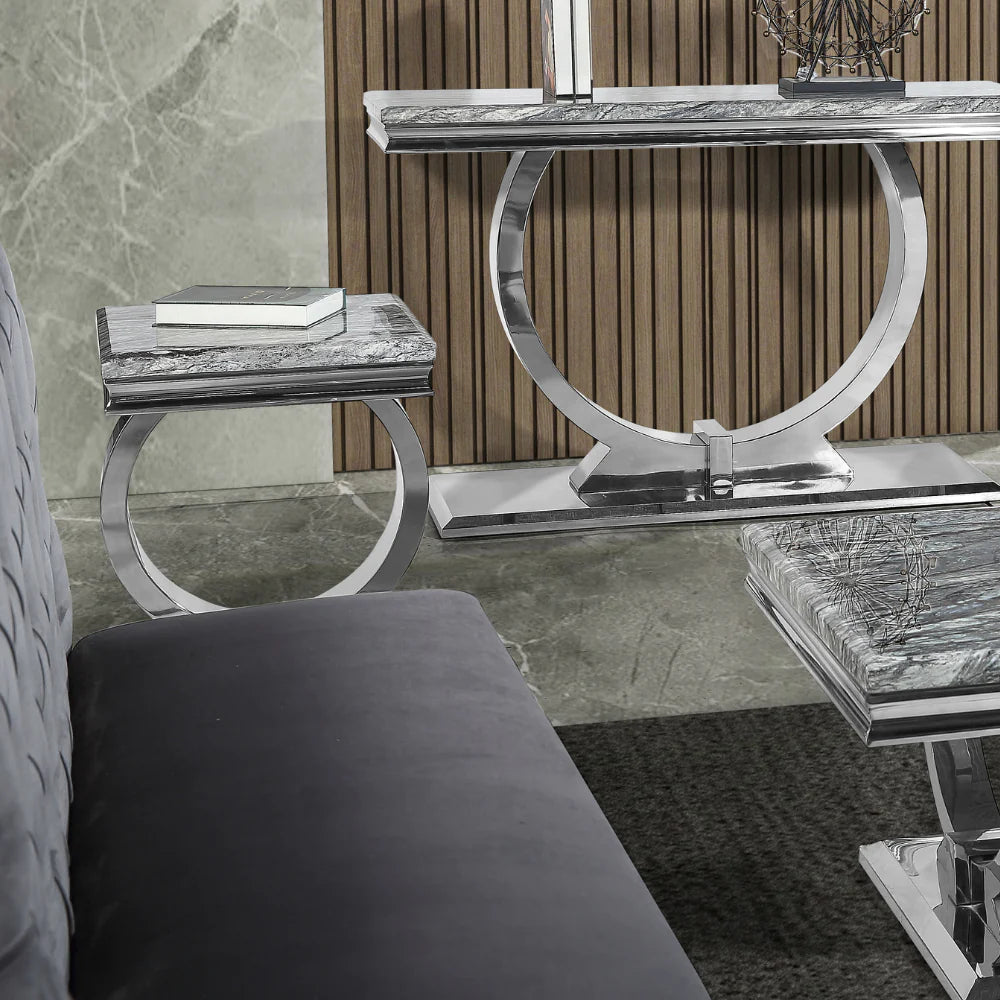 Arriana Marble Side Table - Dendo Design