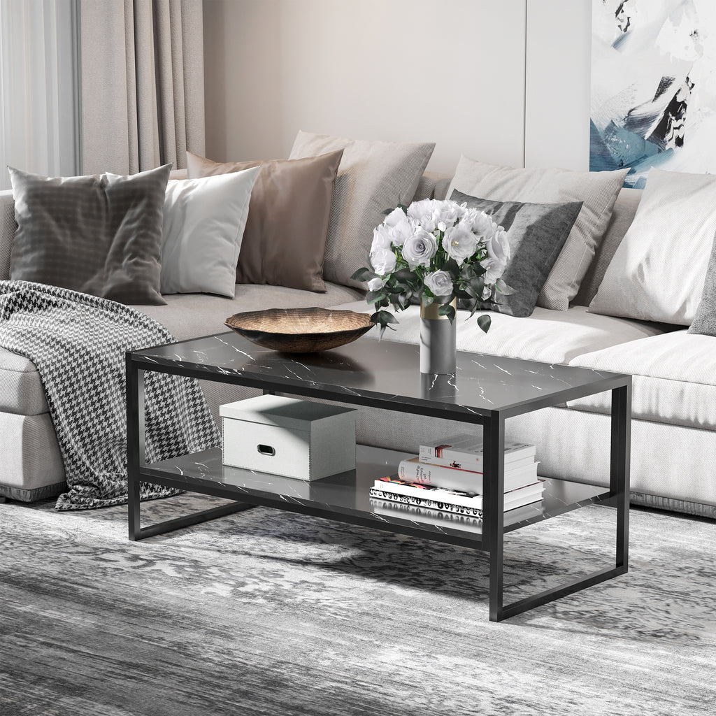 Laminate Coffee Table with Marble Print - Dendo Design