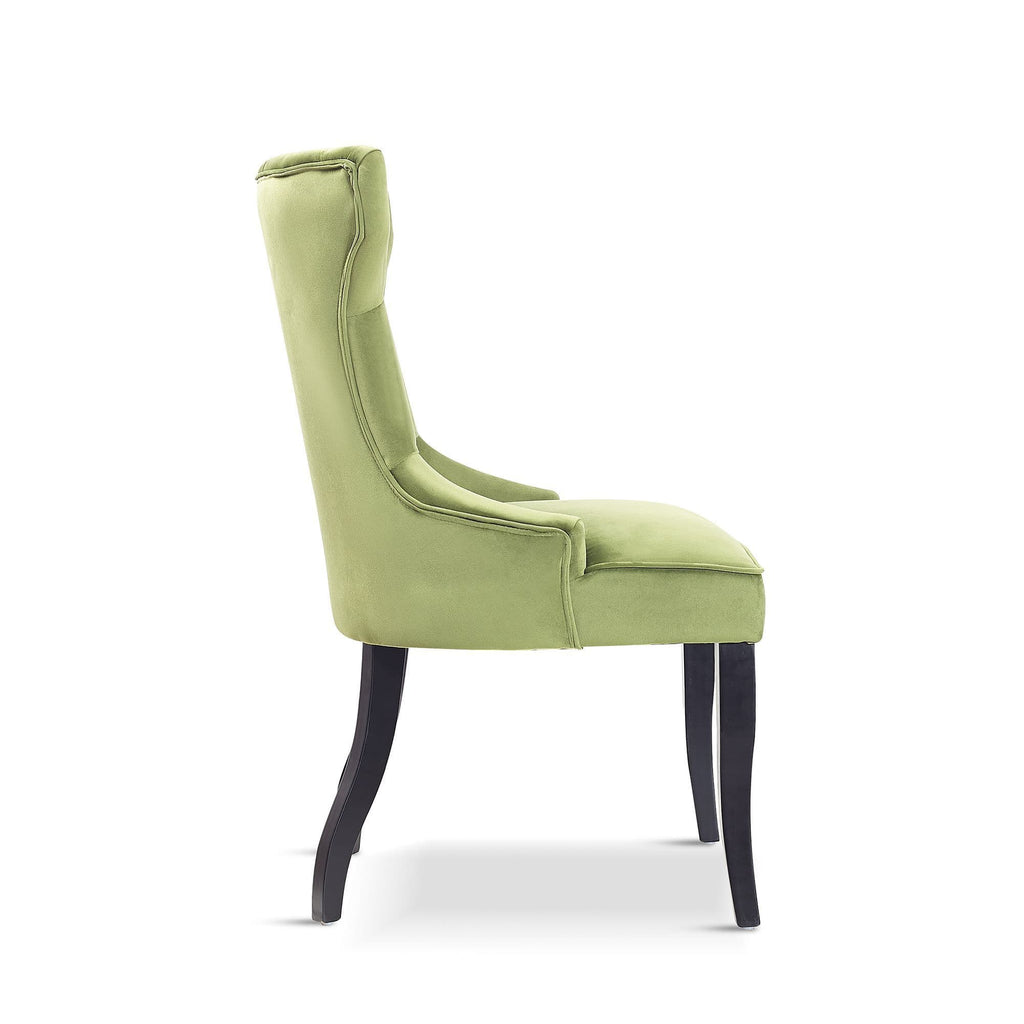 x1 Elizabeth Velvet Green Dining Chair - Dendo Design