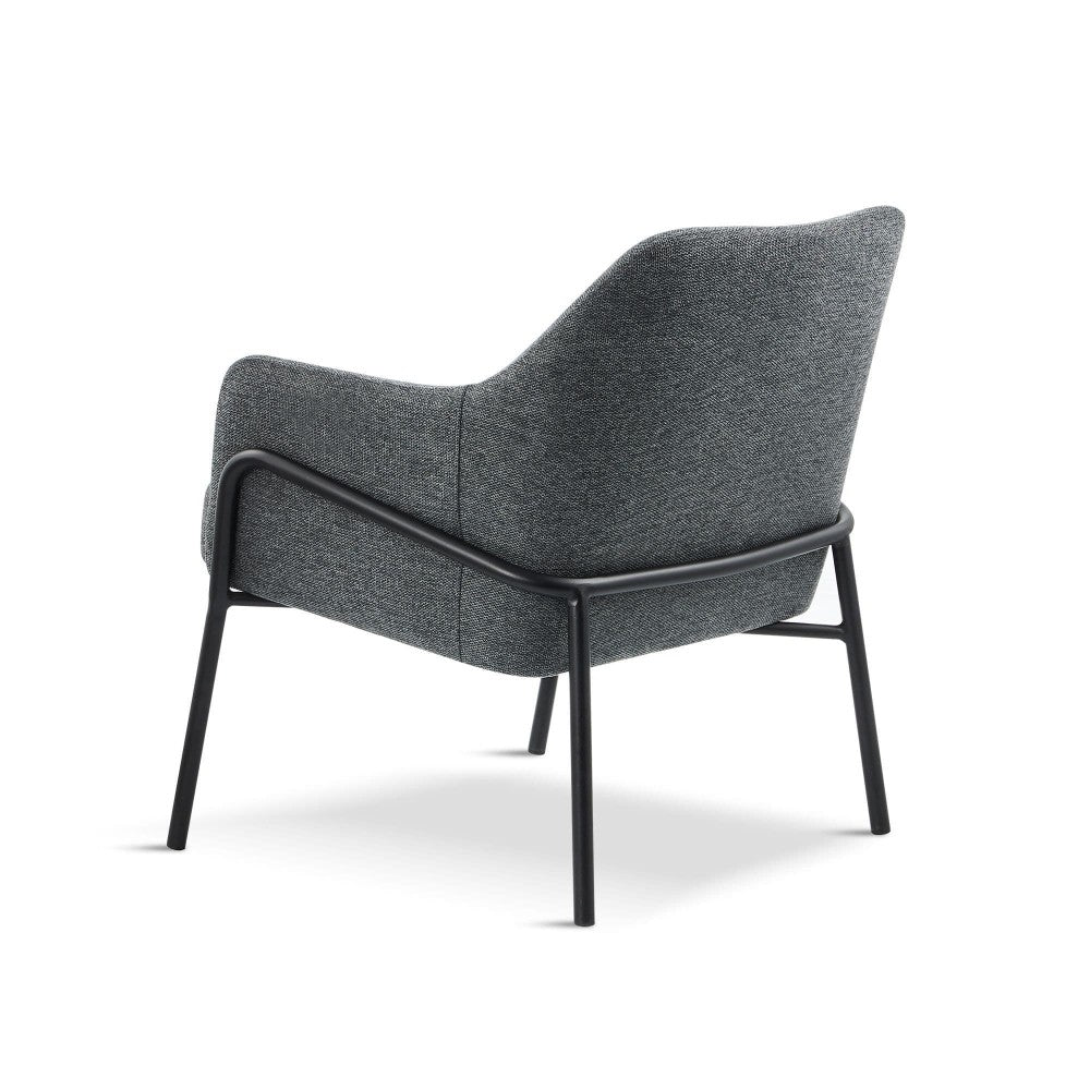 KAREN Grey Fabric Lounge Chair - Dendo Design