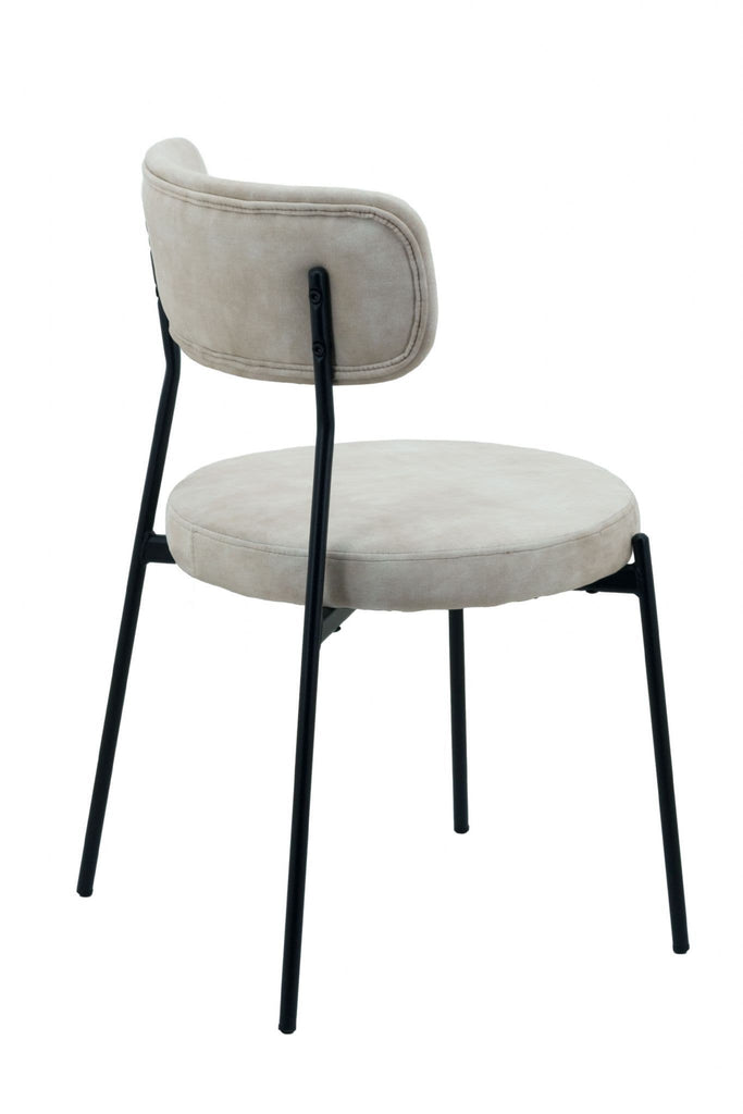 x2 Stackable Glenn Velvet Dining Chairs - Dendo Design