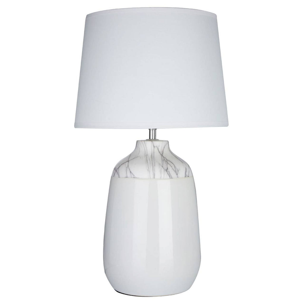 Wenitus White Ceramic Table Lamp - Dendo Design