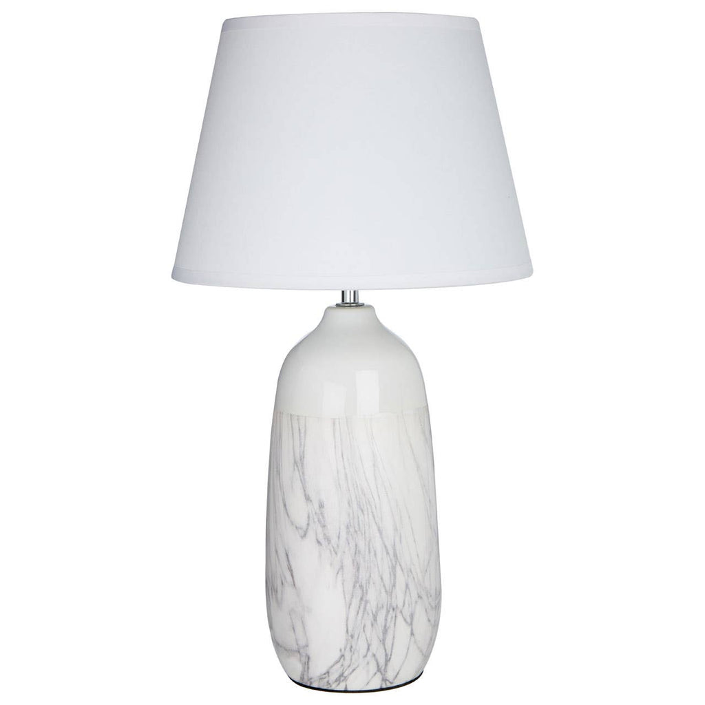 Welo White Ceramic Table Lamp - Dendo Design