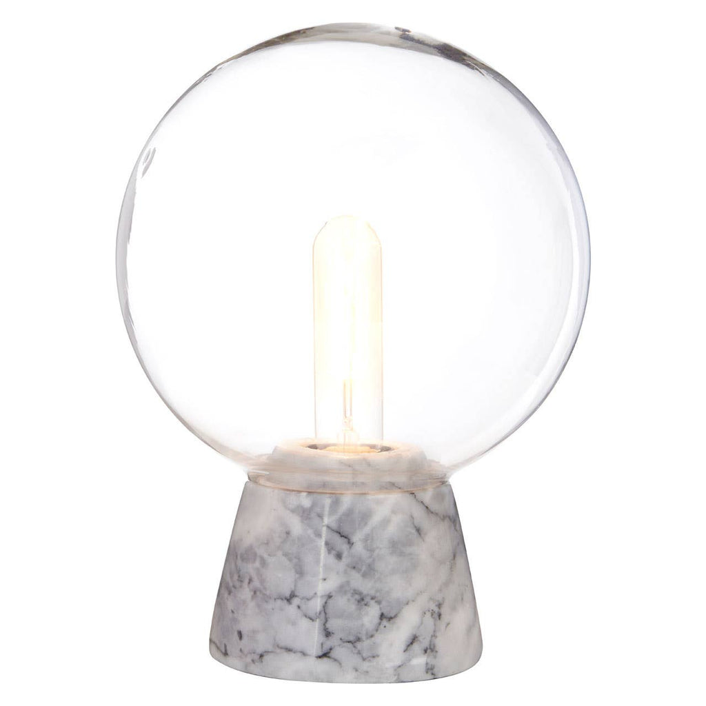 Lamoree Globe Lamp with Grey Marble Base - Dendo Design