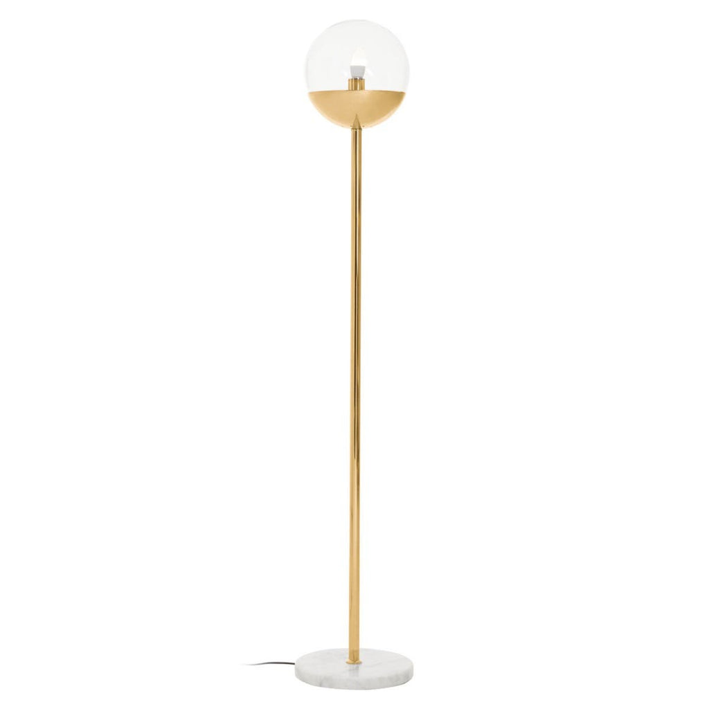 Revel Gold Finish Metal Floor Lamp - Dendo Design