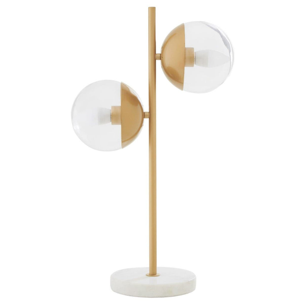 Revel Two Light Gold Finish Table Lamp - Dendo Design