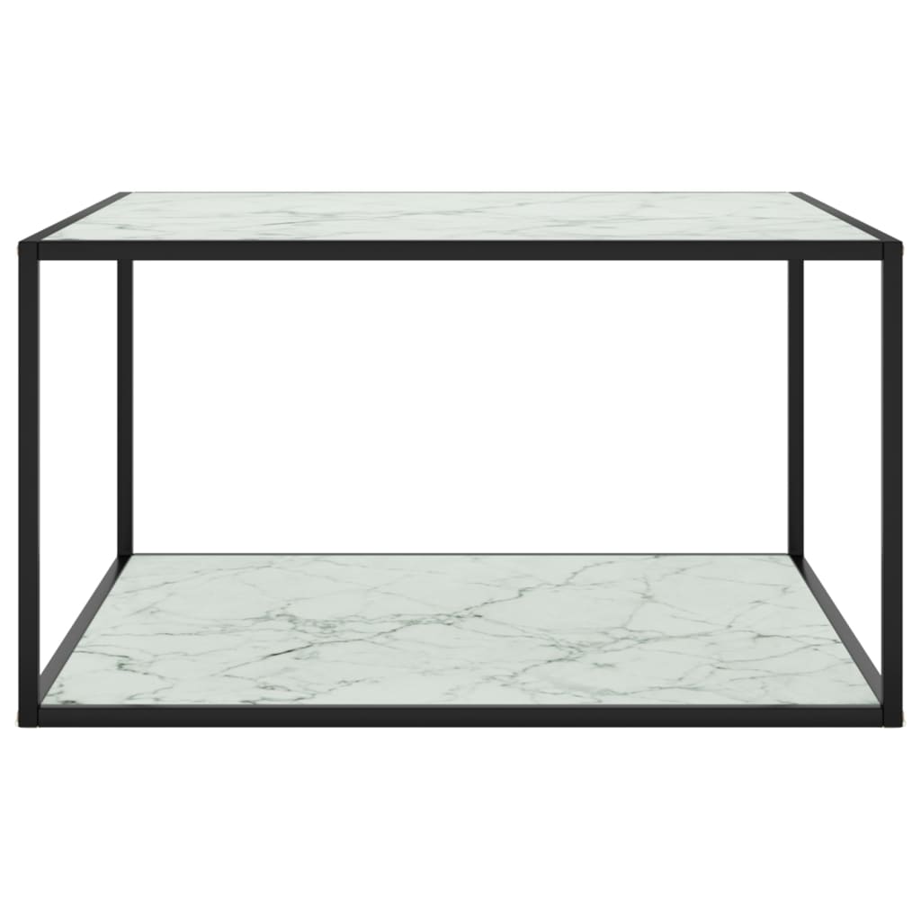 Coffee Table with Marble Glass 90x90x50cm - Dendo Design